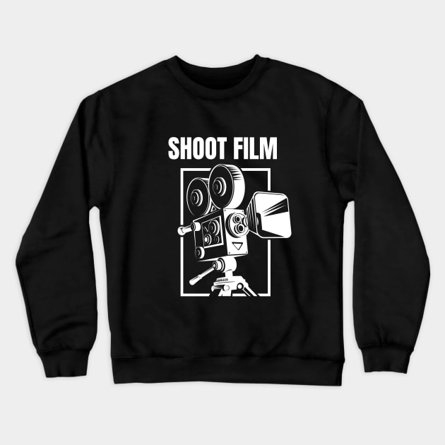 Shoot Film Crewneck Sweatshirt by Camera T's